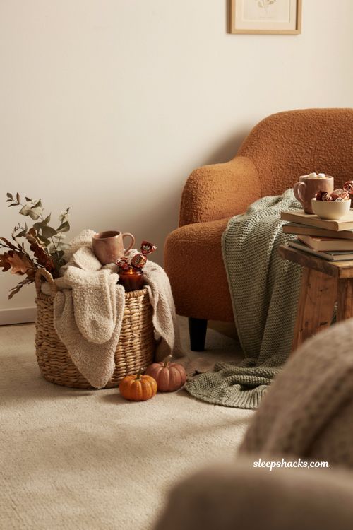 Cozy girl boo basket ideas for girlfriend with fuzzy socks and fall gifts