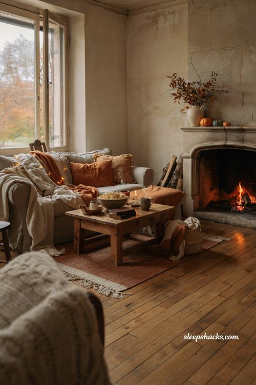 Fall date ideas for a cozy movie night at home
