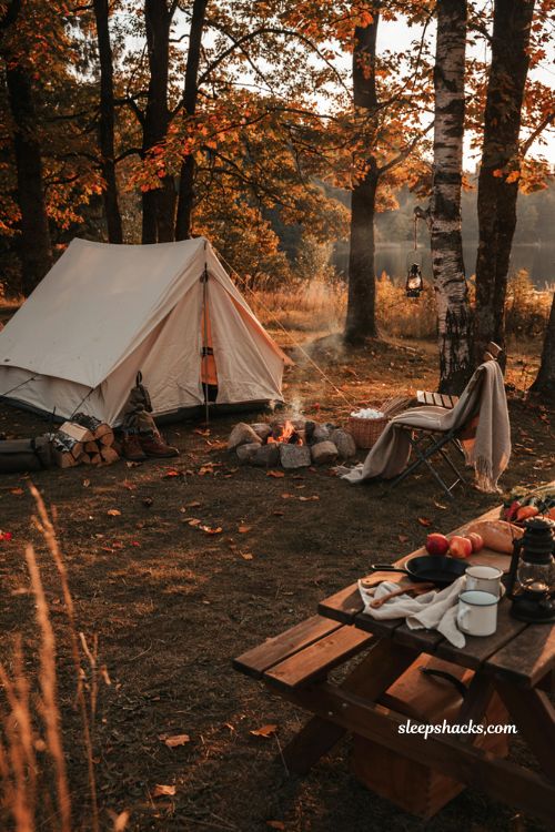 Fall date ideas for a cozy weekend camping trip