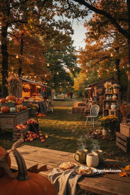 Fall date ideas for touring decorated neighborhoods at night