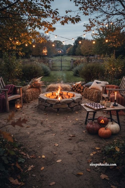 Fire pit ghost story ideas for an outside Halloween party