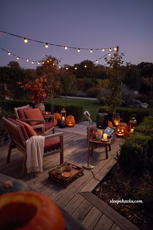 Outdoor Halloween karaoke party ideas for kids and adults