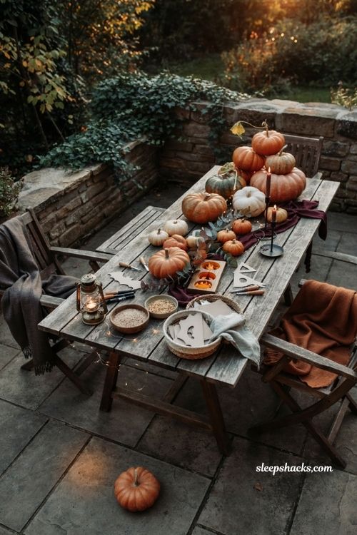 Outside Halloween party ideas for a cozy backyard gathering