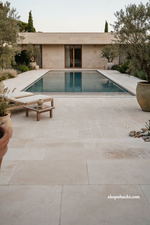Perimeter overflow pool ideas for a seamless modern backyard
