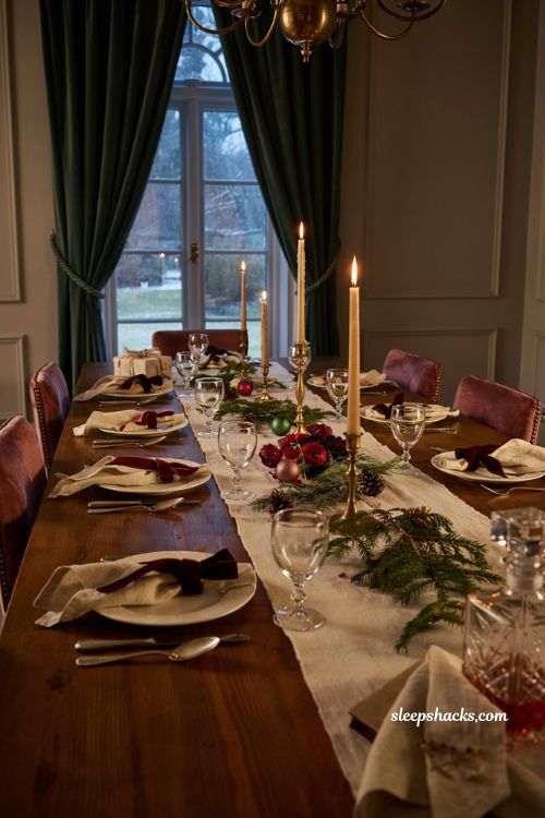 Ralph Lauren Christmas tablescape with relaxed imperfect styling 