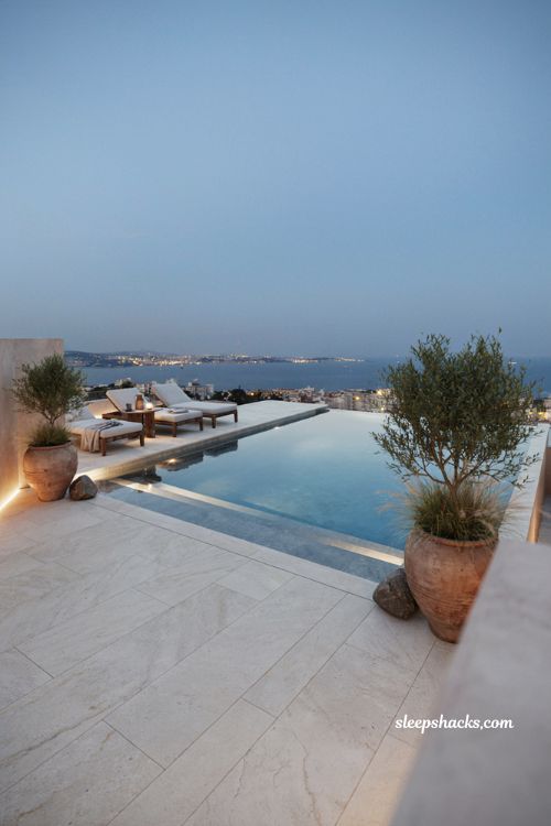 Rooftop infinity pool ideas with panoramic city views