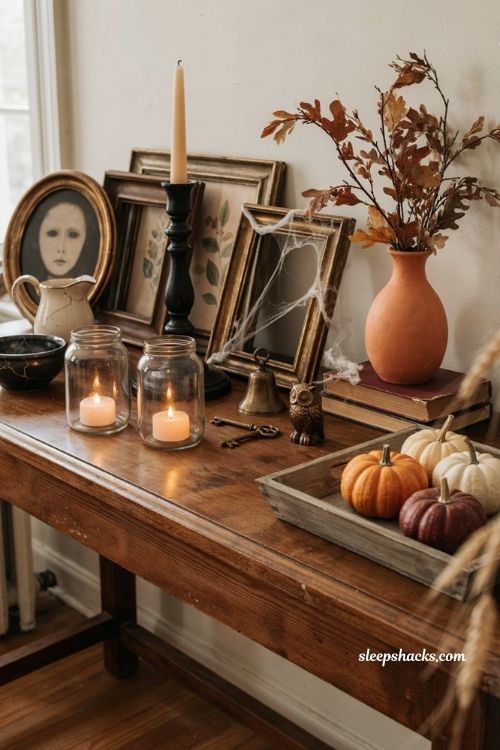 Thrifted and repurposed Halloween party decor ideas on a budget