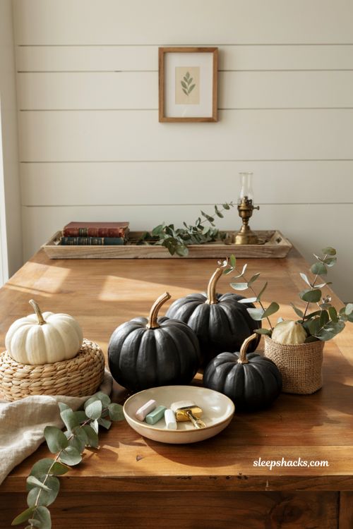 Unique pumpkin decorating ideas with chalkboard paint pumpkins for flexible fall decor