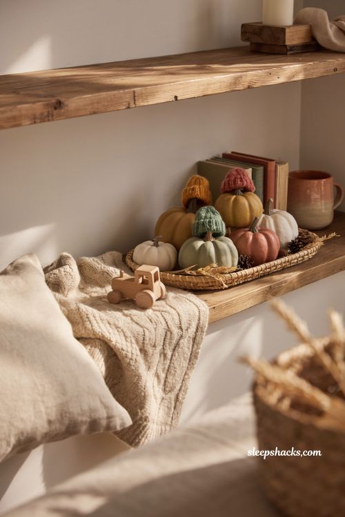 beanie pumpkin diy for cozy dollar tree fall playroom decor ideas