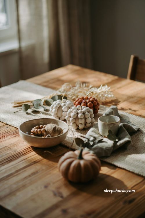 sock pumpkin diy easy neutral fall decor idea for cozy home