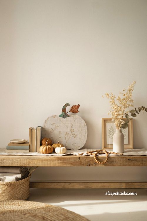 wallpapered wood pumpkin diy for elegant dollar tree fall decor