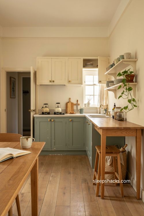 Bloxburg kitchen ideas for a cozy small lived in kitchen