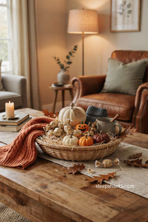 Budget friendly Halloween boo basket ideas with candy cozy treats and one special gift 