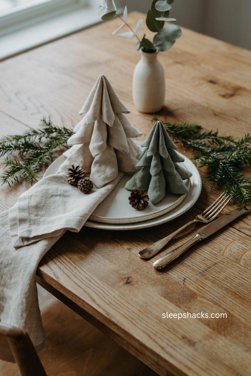 Choosing the right napkin size for Christmas tree folding