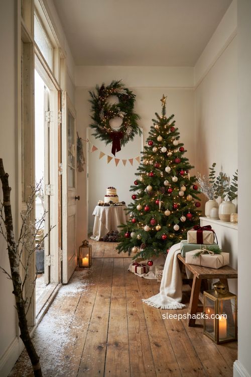 Christmas birthday party ideas with magical indoor snow effect 