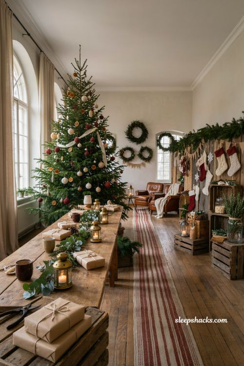 Christmas festival ideas with cozy community holiday decor