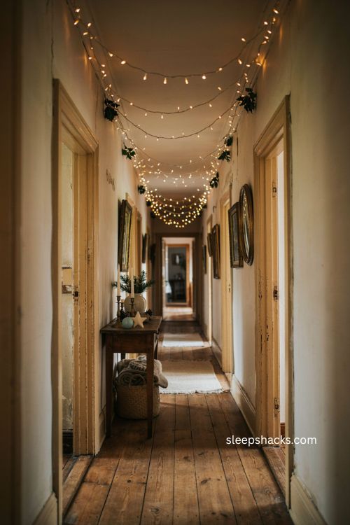 Christmas lights hallway ceiling ideas 