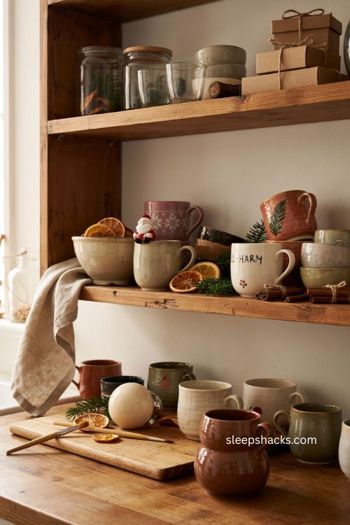 Christmas mug ideas with cozy holiday mugs handmade ceramics and Santa designs 