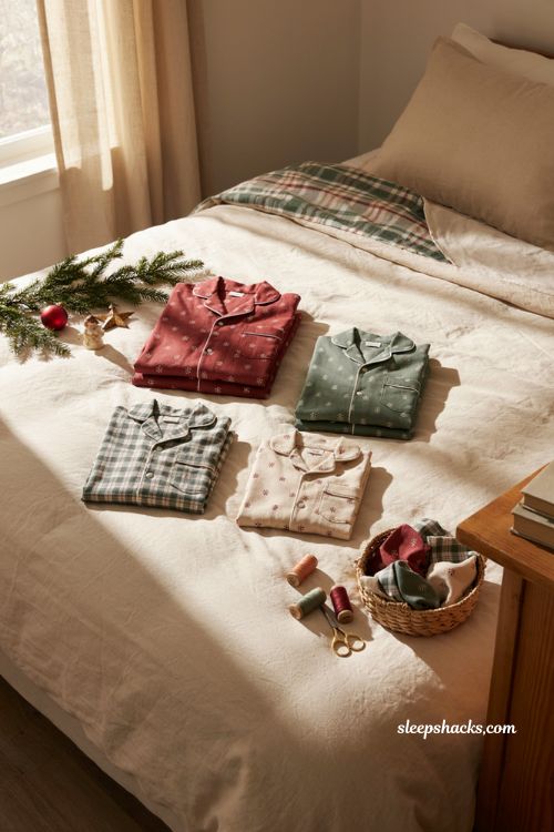 Christmas pajama set sewing ideas for cozy family holiday traditions 