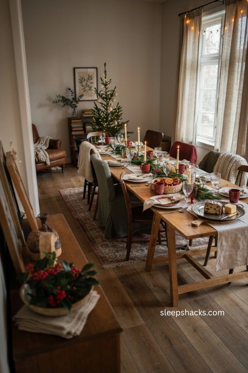 Christmas party ideas for a cozy festive gathering with simple decor