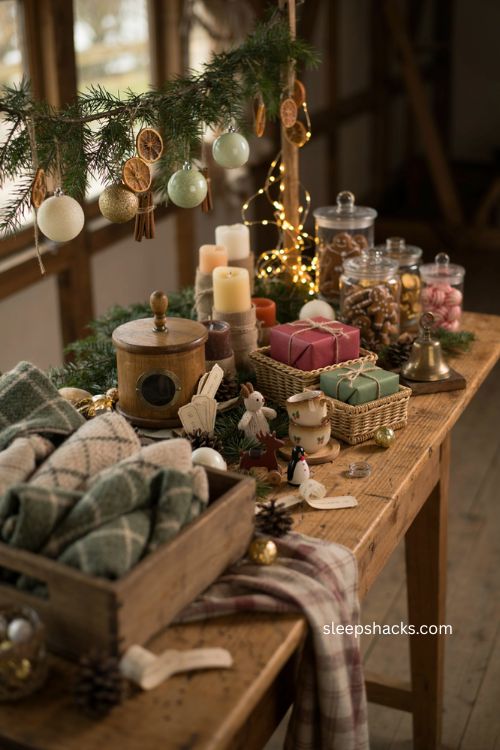 Christmas tombola stall ideas with festive prizes and gift hampers 