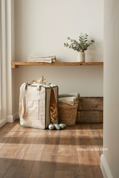 Christmas tree storage bag with built in compartments 