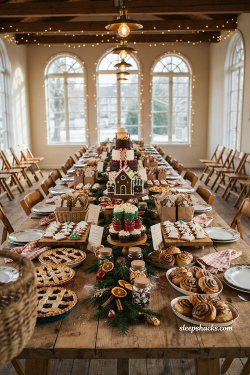 Community bake sale Christmas festival ideas with festive homemade treats