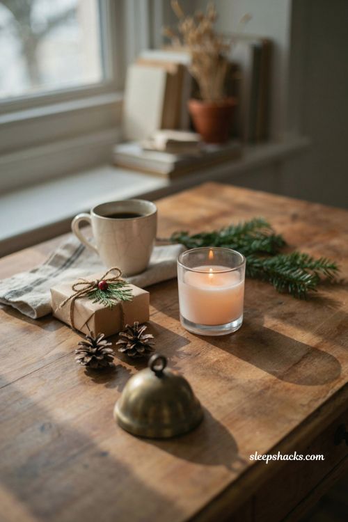 Coworker Christmas gift flameless candle cozy safe office gift under 10 dollars