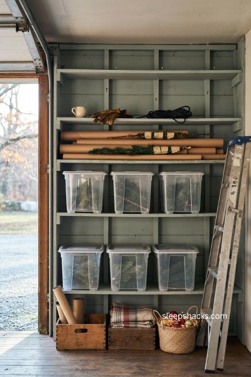 Diy Christmas tree storage bins for organized holiday decor 