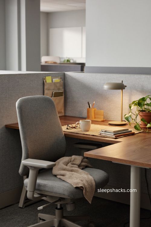 Ergonomic chair upgrade for cozy comfortable cubicle desk decor 