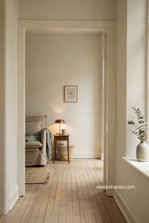 Fold away guest room furniture with compact chair bed and cozy small space design 