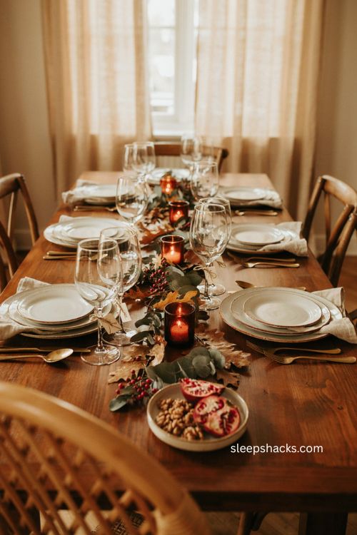 Gratitude quote glass tags for Thanksgiving table settings 