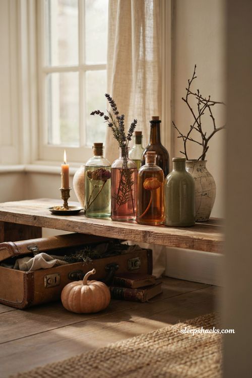 Hocus Pocus Halloween Decor potion bottle apothecary display ideas
