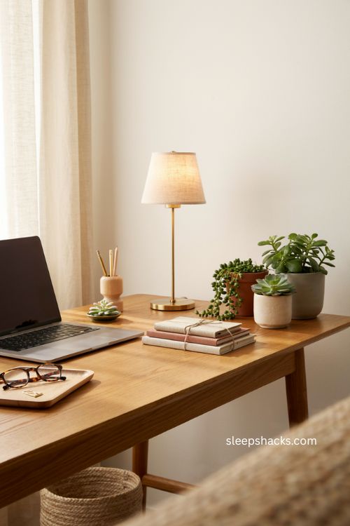 Low maintenance greenery office desk decor ideas for work