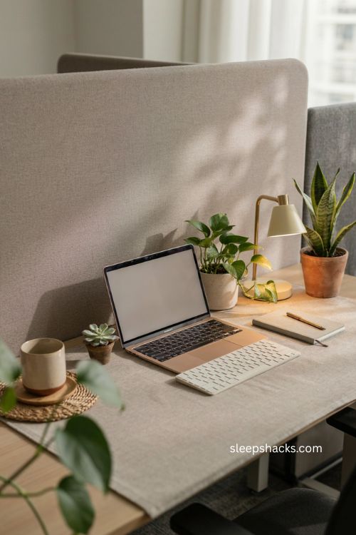 Low maintenance plants for a cozy cubicle with calming green decor