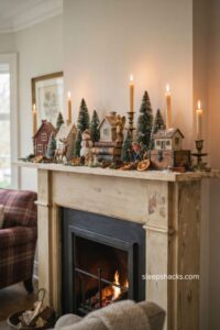 15 Cozy Fireplace Christmas Decorations for a Festive Mantel