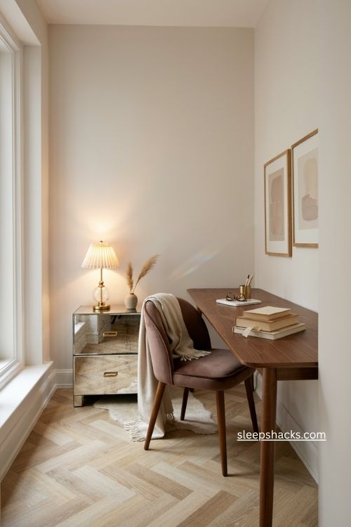 Mirrored furniture ideas for a bright glamorous home office 