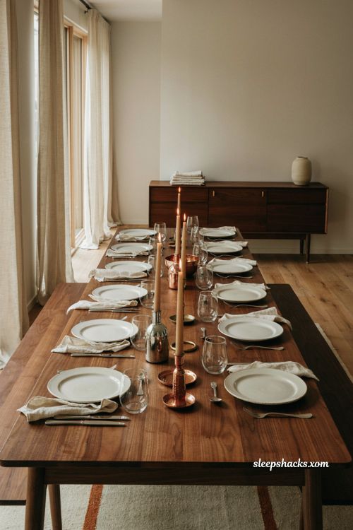 Mixed metallic Thanksgiving centerpiece with chrome brass and copper accents 