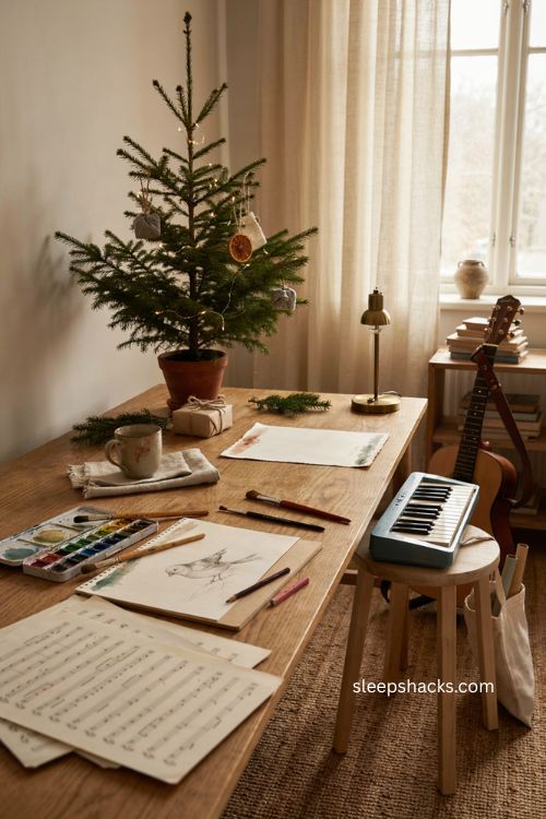 Music or art lessons Christmas gift for kids 