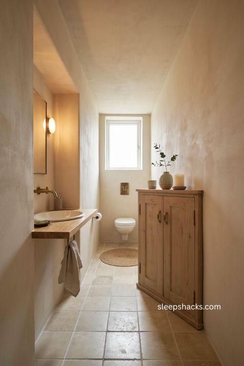 Narrow accent cabinet ideas for small toilet room storage 