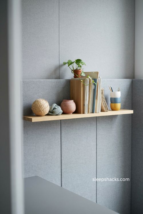 Personality filled shelf decor for cozy cubicle desk organization 