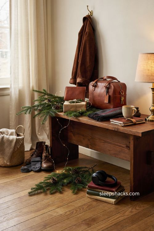 Personalized leather wallet and bag Christmas gift ideas for boyfriend 