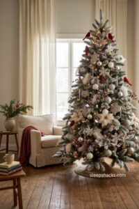 15 Stunning Red White and Silver Christmas Tree Ideas This Season