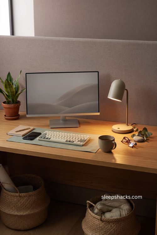 Smart lighting ideas for a cozy cubicle with adjustable mood lighting