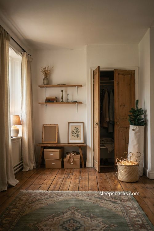 Space saving Christmas tree storage ideas for small homes