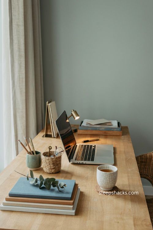 Stylish storage solutions for organized office desk decor 