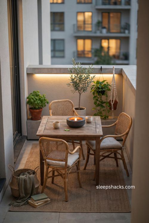 Tabletop fire bowl ideas for a cozy small patio or balcony 