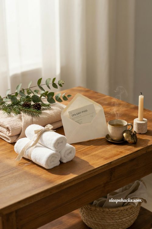 Teacher Christmas gift self care experience spa day gift idea