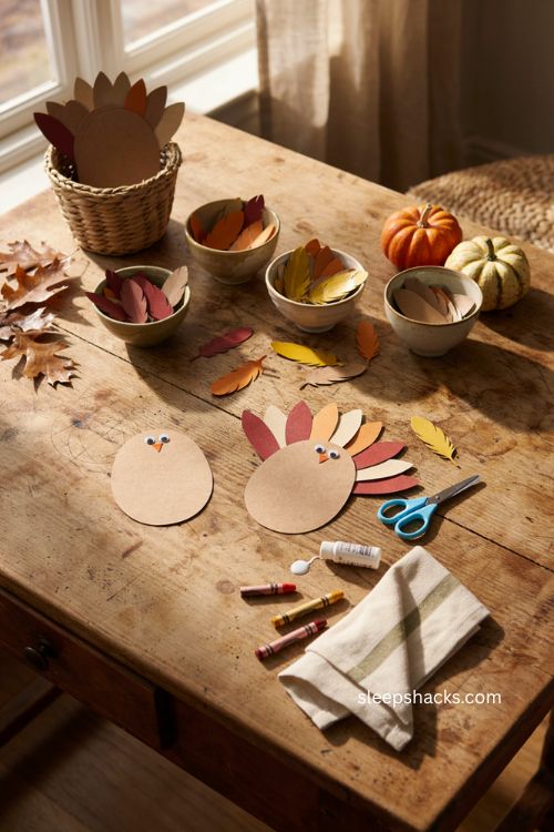 Turkey feather count and sort craft for preschoolers Thanksgiving