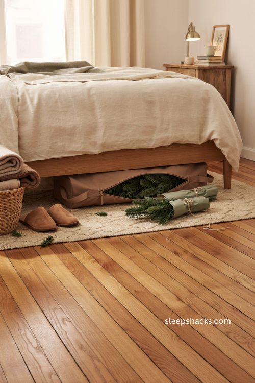 Under the bed Christmas tree storage ideas for small spaces 